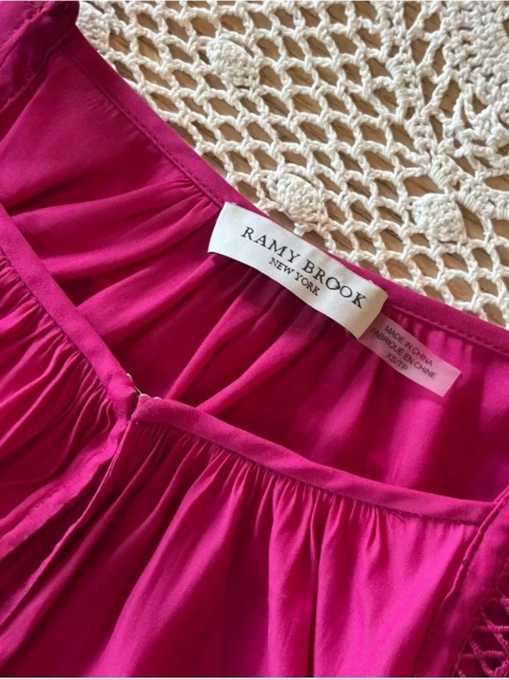 Ramy Brook Fuchsia Keyhole Halter Tank - Picture 6 of 8